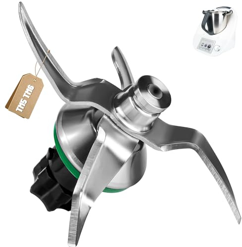 TM5 kniv för Thermomix TM5 TM6 reservkniv för Vorwerk Thermomix TM5 mixkniv med tätningsring rostfritt stål kniv för Thermomix TM5 TM6 tillbehör och reservdelar för Vorwerk köksmaskin