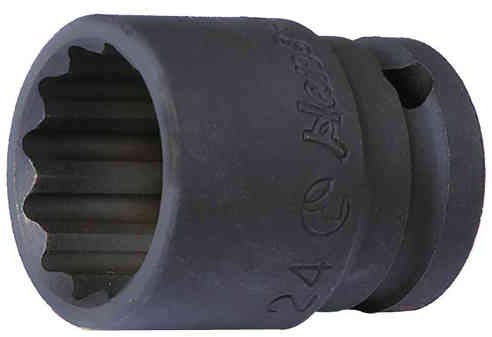 Hans - 1/2 Zoll Kraft-Steckschlüssel-Einsatz/Schlagschrauber-Nuss/Steck-Nuss/Kraft-Nuss 12-kant (24 mm)