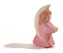 Ostheimer 42015 Engelchen rosa aus Holz Höhe 8cm