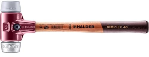 Halder 3039040 simplex soft-face tpe-mid/suave metal mazo, multicolor, 40 mm