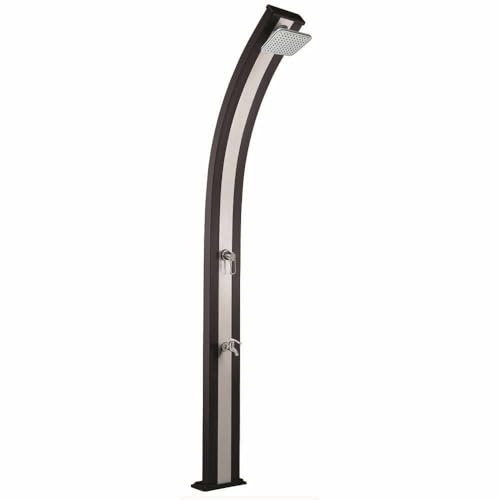 Formidra DS-A122BN - Douche Solaire - Collection SPRING - 30 L - Anthracite/Inox - Légèreté et Design