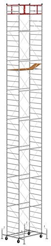 Trabattello altezza di lavoro 13.30 m in acciaio serie M5 LUX made in italy I SCEDIL