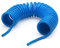 Tubo per aria compressa a spirale, in poliuretano, 8 mm, lunghezza 10 m, blu