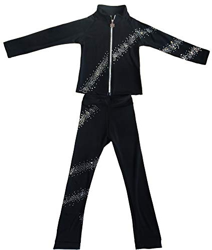 LIUHUO Ice Skating sets Girls Fleece Practice Leggings Teens Figure Skating Overboots