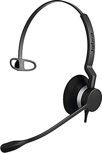 Jabra Biz 2300 QD (Quick Disconnect) Mono Headset - Delivers HD Voice Using Noise Cancelling Microphone, Boom arm rotates 360 Degrees, All Day Comfort (Renewed)