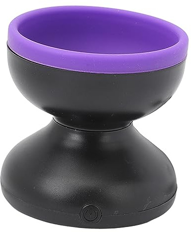 Elektrischer Makeup-Pinselreiniger, Automatisches Spinner-Pinselreinigungswerkzeug, Drehbare Reinigung, Tragbarer Kosmetikpinselreiniger für Makeup-Pinsel Aller Größen (Schwarz