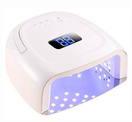 Lampe à ongles LED UV 60W sèche-ongles lampe à ongles rechargeable sans fil vernis à gel UV lumière de polymérisation sans fil avec écran LCD, lampe à ongles LED B