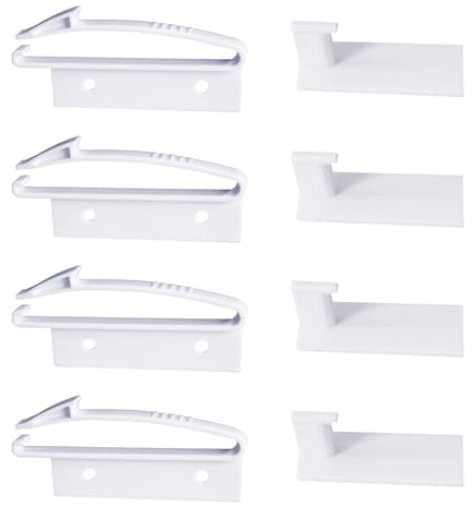 4 Stück Schubladensicherheitsschlösser, Kindersicherungen, unsichtbare Schubladenschlösser, Sicherheitsschrankschlösser, Kinderschrankriegel, geeignet für Schubladenschränke und andere Möbel.