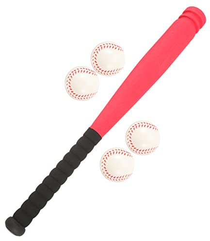 YARNOW 1 Juego De Traje De Béisbol Bates De Plástico para Niños Bates De Béisbol De Espuma Bate De Béisbol Y para Niños Pequeños Juguete De Bate De Béisbol Suave para Niños