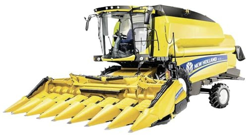 Bburago Macchina agricola New Holland Mietitrebbia per mais, Modello Pronto, già assemblato, per bambini dai 3 anni in su