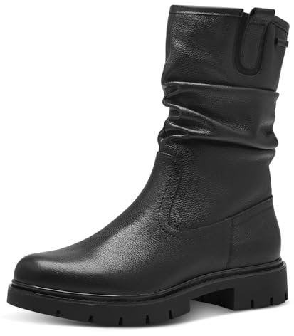Tamaris Eleganti Stivali Imbottiti da Donna, Comodi, con Easy Stretch e Tex, Moda, Nappa Nera, 39 EU