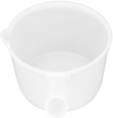 Louche à Eau en Plastique de Grande capacité et Poignée Légère Multifonctionnelle avec Trou de Vis pour Diverses Applications (Blanc)