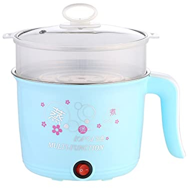 ANSNOW Ollas de Cocina Cocina Eléctrica Multifuncional Cocina Eléctrica Doméstica Mini Taza Eléctrica Olla Caliente Eléctrica Coreana Dormitorio Estudiante Cocina Eléctrica Pequeña Integrada