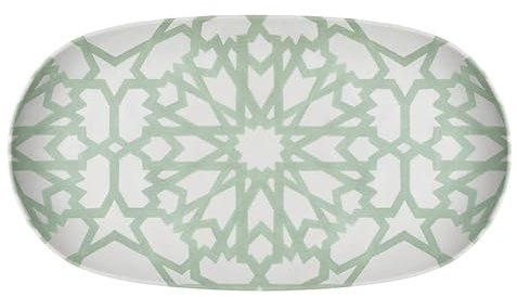 Liten Groove Oval Bricka