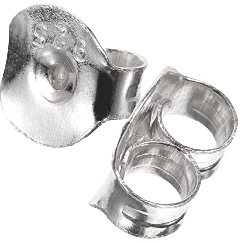 LIFKOME Fermagli per Orecchini in Argento, Sicuri e Resistenti, Accessori per Gioielli Diy, Stopper Eleganti per Orecchini Femminili