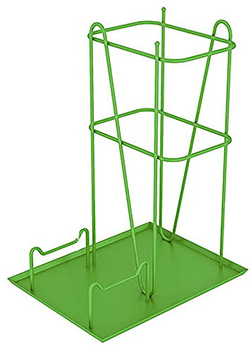 Regenschirmfass Regenschirmständer Kleiner Hohler Regenschirmständer, 44Cm Hoher Wohnung Regenschirmständer Mit Tropfschale Und 2-Haken, Für Jedes Haus/Station/Restaurant/Bürogebäude/Grün