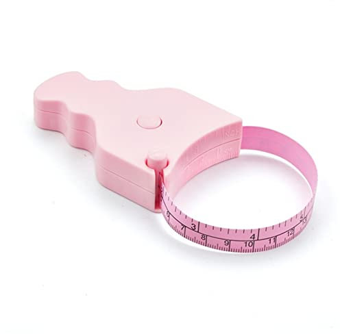 Tape Measure Measuring Tape 150cm/60 Inch Measure Sewing Film For Body Waist Chest Legs Measurement Retractable Measuring Ruler Tape Measure(Pink)