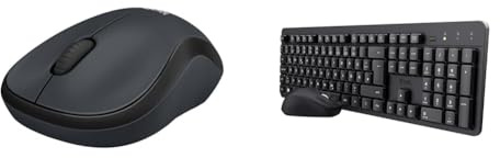 Logitech M220 Silent Kabellose & Trust Ymo II Leise Tastatur Maus