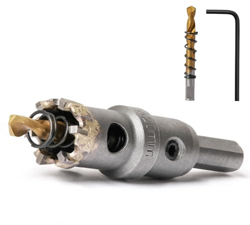 Josaton 20 mm TCT Hartmetall-Lochsägenbohrer, Industriequalität, robuster Lochschneider für Metall, Legierung, Edelstahl