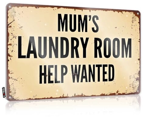 Sign For Bedroom Door Join Mum'S Laundry Room Team! Tin Sign Tin Wall Decor Cheers Tin Sign(20X30CM)