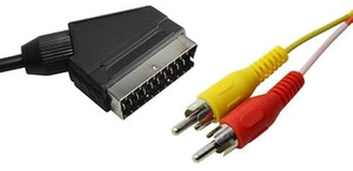 VoltShine Câble RCA rouge et jaune pour audio et vidéo, compatible avec les systèmes de divertissement, longueur 1