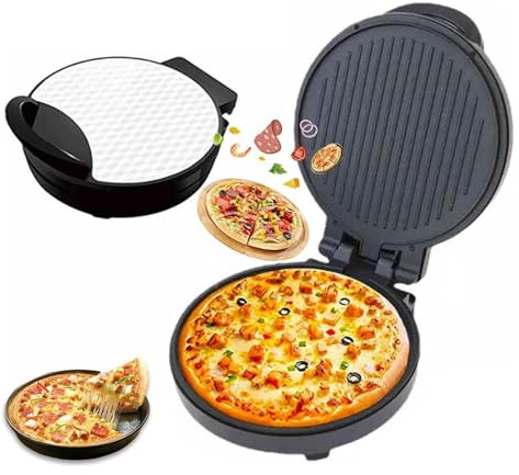 YAYREC Electric Pizza Maker， Electric Pizza Oven Nonstick Pizza Maker Indoor Pizza Oven Table Top Pizza Oven Perfects for Crepe Pancake