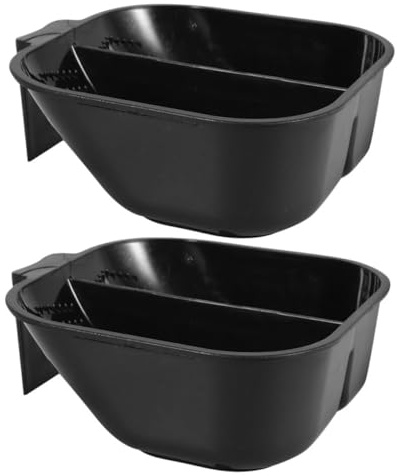 HAMPPLIES 2 Piezas Cuencos para Teñir Cabello con Base Antideslizante y Cuencos de Plástico para Color Tratamientos de Aceite y Proyectos DIY para Peluqueros