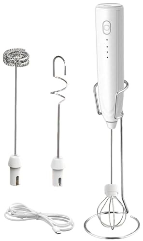 Fangfhai Schiumatore per cappuccino piccolo, 3 velocità regolabili, per cucina, casa, baristi, ufficio, sala pausa, appartamento, cena, feste, viaggi, picnic, campeggio