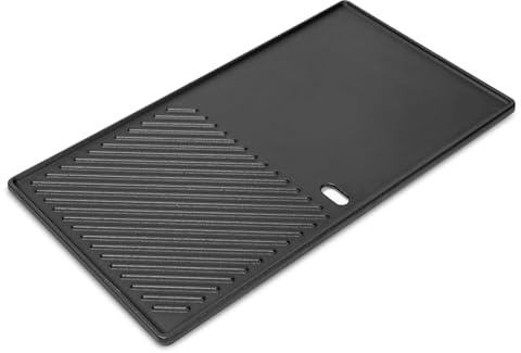 7637 - Piastra di cottura per barbecue Weber Spirit I & II serie 200 - E210 E220 S210 S210 S220, piastra reversibile per griglia a gas
