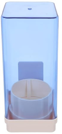 jojofuny Dispensador de Vasos de Papel Montado en Pared Grande Color Marfil Plata Iónica, Soporte Transparente Antipolvo para Portavasos Desechables, Adecuado para Baño, Oficina y