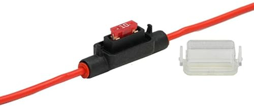 Sicherungshalter Mini-LP für KFZ Flachsicherung (miniOTO) – 2,5 mm² Kabel, Spritzwassergeschützt, Inline Sicherungshalter Auto, 12V/24V Stromkreis Schutz