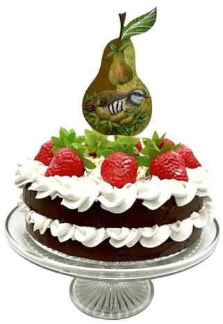 A Partridge in a Pear Tree Cake Topper- Partridge in a Pear Tree Cake Decoration