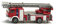 siku 1841, Camion dei pompieri con scala girevole, 1:87, Metallo e Plastica, Rosso, Scala mobile
