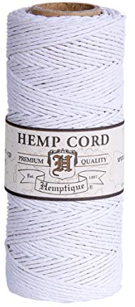 Hemptique Hanfschnurspule, 9 kg, 205 m, Weiß, andere, Mehrfarbig, 6,06 x 6,06 x 11,9 cm