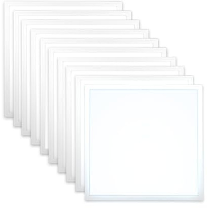 Xtend EcoLight 10x LED Panel 62x62cm Neutralweiß 5000K 36W 4320lm flimmerfrei Rasterleuchte Deckenleuchte Netzteil PLe3.0