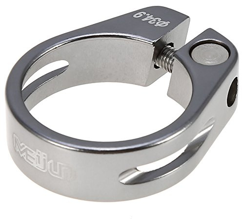 Sattelstützenklammer, 5 Farben 34,9 mm Fahrradrohr-Clip aus Aluminiumlegierung, Fahrradzubehör Quick Release (Titan)