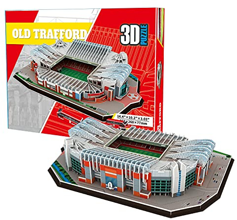 Georgie Porgy 3D Football Stadium Puzzle DIY Toy Building Kits (Old Trafford Stadium 138 Pieces)