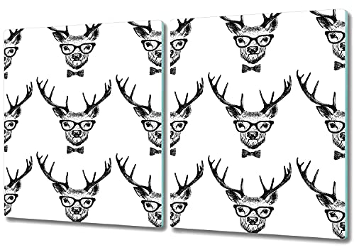Coloray Tabla De Cortar 2x40x52cm Placa De Induccion Protector Para Servir Platos Vidrio Templado Cocina - Utensilio vestido vestido