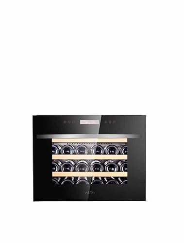 Cantinetta frigo LuzVini LV22. Cantinetta vino da incasso 1 zona di temperatura. Porta in vetro, cantinetta vino una zona, 22 bottiglie, 41dB, larghezza 60 cm e 3 ripiani scorrevoli in legno di faggio