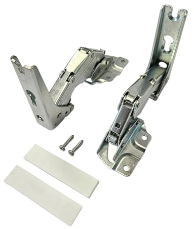 Place4parts Integrated Fridge Freezer Door Hinges for Howdens Lamona AEG 3362 5.0 and 3363 5.0, 41.5, 3704 5.0