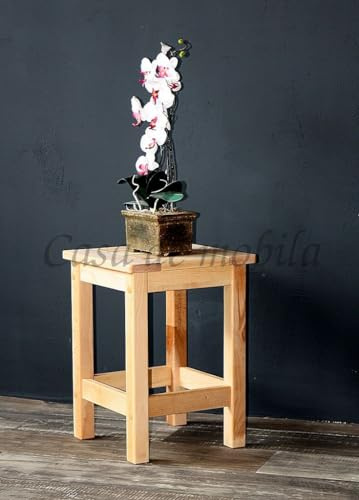 CASA Massivholz Nachttisch Sitz-Hocker Blumentisch Beistelltisch Kernbuche Natur geölt