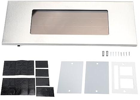 Luz Solar para Números De Casa, Señal De Dirección Solar, Luz Blanca, Brillo Uniforme, Placa De Números De Casa Impermeable Antideslumbrante para El Hogar, Jardín, Patio