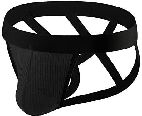 Fulidngzg Lenceria Hombre Sexy, Calzoncillos Elefante Gay Slip Eróticas G-String Talle Bajo Ropa Interior Halter V Sling Jockstrap Extremo Sexy Transpirable Suspensorio Tanga Clásico Leopardo