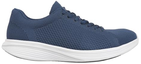 MBT SORA LACE UP Zapatillas de Deporte para Hombre Estilo Moderno. Deportivas Caminar Anatómicas y Cómodas. Calzado Fisiológico Confort y Estabilidad con Suela Curva. Sneakers con Cordones. Color Azul
