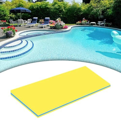 NAKEAH Große schwimmende Wasserpolster, 3-Schicht-Xpe-Schaumstofffloßmatte, Roll-up-Schwimmschaummatratze für Pool, Fluss, Lake & Ozean,1.8mX0.9mX3.3cm