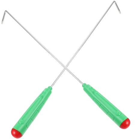 SEWOART 2pezzi Attizzatoio Per Caminetto Strumento Versatile Per Barbecue e Campeggio Poker Per Focolare Per Uso Ed Esterno