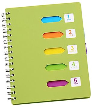 TOGEVAL Notizbuch Grün Liniert Spiralblock Dickes Tagebuch Notizblock Für Studium Büroplanung Klassenkameraden Geschenk