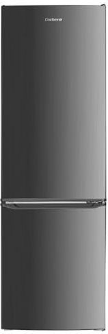 Corbero - Frigorífico Combi Estático 262L | CCH1824EX | Color Inox | Luz LED | Crisper | Estantes de Cristal | Hueveras | Cubiteras | 40 Db | Eficiencia Energética E, Plateado