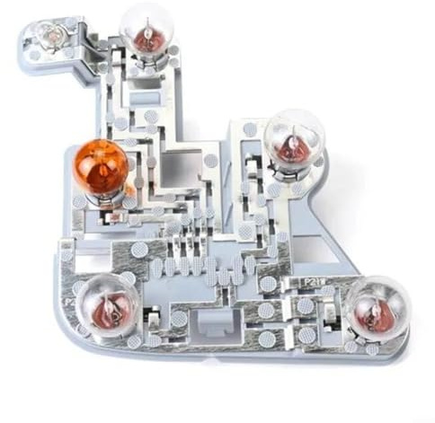 EXTRWORY Rechte Rücklichtbirne mit Birne für Mercedes W204 08-15 A2048201500 Glühbirnenhalter für Rückleuchten-Lampenfassung mit Glühlampe