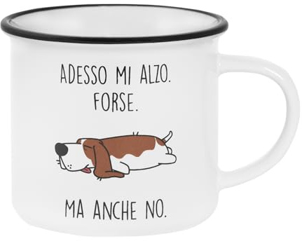 OPS - Taza Perro, Taza Personalizada con Impresión y Frase, Idea Regalo Original para Navidad, Cumpleaños u Otras Ocasiones, Embalaje Regalo Incluido, Capacidad 325 ml, 12,5 x 8,2 x 9,7 cm